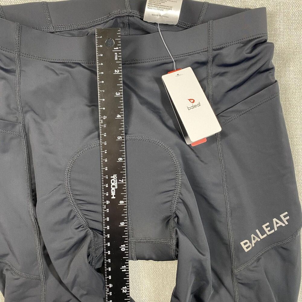Baleaf Cycling Shorts Womens Large Black Padded Compression UPF 50+ Chamois Bike - Picture 5 of 12